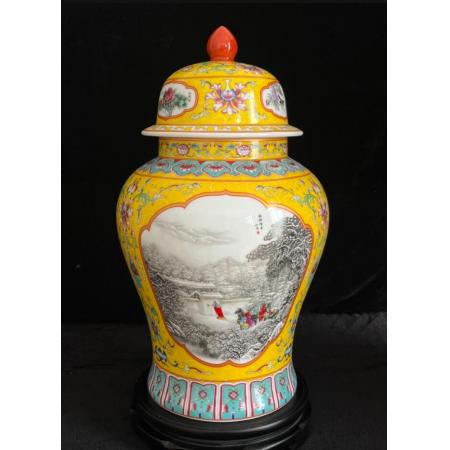 张松茂、徐亚凤联合创作《粉彩六绝》大师尊